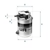 UFI 24 095 04 Yakıt Filtresi 16400 4BD0B uygun fiyat hızlı kargo