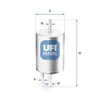 UFI 31 831 00 Yakıt Filtresi 4F0201511E uygun fiyat hızlı kargo