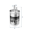 UFI 24 445 00 Yakıt Filtresi 052A 23 570A uygun fiyat hızlı kargo