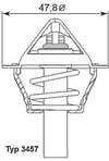 WAHLER BORGWARNER 3457 90D Termostat 2712000015 uygun fiyat hızlı kargo