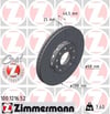 ZIMMERMANN 100 1216 52 Fren Diski 8E0615301Q uygun fiyat hızlı kargo