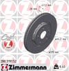 ZIMMERMANN 280 3191 52 Fren Diski 45251 T1G G00 uygun fiyat hızlı kargo