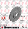 ZIMMERMANN 600 3221 52 Fren Diski 1K0615301T uygun fiyat hızlı kargo