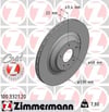ZIMMERMANN 100 3321 20 Fren Diski 4F0615601F uygun fiyat hızlı kargo