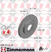 ZIMMERMANN 600 3244 20 Fren Diski 6R0615601A uygun fiyat hızlı kargo