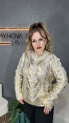 Altın Yaldız Detaylı Kazak