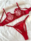 Marte Kırmızı Bralet Takım