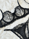 Marte Siyah Bralet Takım