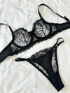 Marte Siyah Bralet Takım