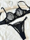 Marte Siyah Bralet Takım