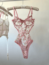 Robin Pembe Bodysuıt