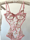 Robin Pembe Bodysuıt