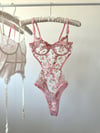 Robin Pembe Bodysuıt