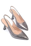 Karvenshoes Haki̇ki̇ Deri̇ Lame Renk Sti̇letto 29