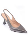Karvenshoes Haki̇ki̇ Deri̇ Lame Renk Sti̇letto 29