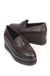 Karvenshoes Haki̇ki̇ Deri̇ Loafer Ayakkabi 0001
