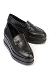 Karvenshoes Haki̇ki̇ Deri̇ Loofer Ayakkabi 0001
