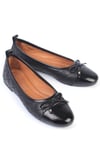 Karvenshoes Haki̇ki̇ Deri̇ Si̇yah Renk Babet 59