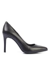 Karvenshoes Haki̇ki̇ Deri̇ Sti̇letto Ayakkabi 779
