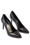 Karvenshoes Haki̇ki̇ Deri̇ Sti̇letto Ayakkabi 779