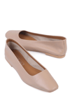 Karvenshoes Haki̇ki̇ Deri̇ Ten Renk Babet 24880