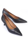 Karvenshoes Haki̇ki̇ Si̇yah Deri̇ Sti̇letto 25261