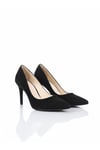 Karvenshoes Haki̇ki̇ Si̇yah Süet Sti̇letto 1352