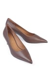 Karvenshoes Haki̇ki̇ Vi̇zon Deri̇ Sti̇letto 25261