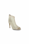 Karvenshoes Kadin Haki̇ki̇ Ten Deri̇ Ten Fi̇le Fermuarli Yazlik Bot 10005