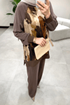 1455 PANTOLON TAKIM KAHVERENGİ