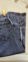 Kız çocuk denim püsküllü pantolon