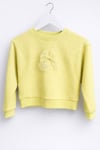 Little kız çocuk sweat/ yeşil-krem