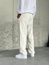 Bel Lastik İpli Jogger Krem Pantolon 
