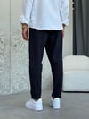Boyfrıend Kalıp İpli Lacivert Jogger Pantolon