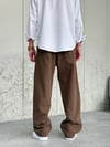 Gabardin Kahve Baggy Pantolon 