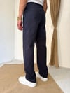 Keten Lacivert Baggy Pantolon 