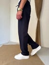Keten Lacivert Baggy Pantolon 