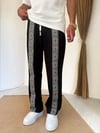 Kilim Detaylı İpli Siyah Eşofman