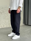 Paraşüt Kumaş Şeritli Lacivert Jogger Pantolon