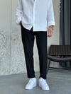 Slim Fit Siyah Kumaş Pantolon 