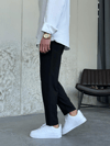 Slim Fit Siyah Kumaş Pantolon 