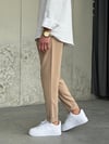 Slimfit Double Paça Krem Jogger Pantolon