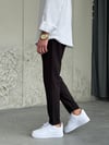 Slimfit Double Paça Siyah Jogger Pantolon