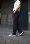 Casual Bordo Kumaş Pantolon