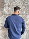 Lacivert Çizgili Casual Gömlek