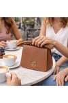 Kahverengi Fiyonklu Kadın El Çantası | Kahve T8310