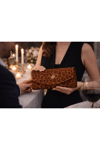Kahverengi Leopar Desenli Gold Logolu Kadın Portföy Çanta | Kahverengi T8309