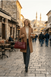 Şarap Kadın Baget Kol Çantası | Şarap MT1581