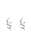 Spiral Tasarım Gümüş Küpe | Gümüş JS12961