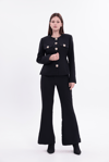Black Straight Pants